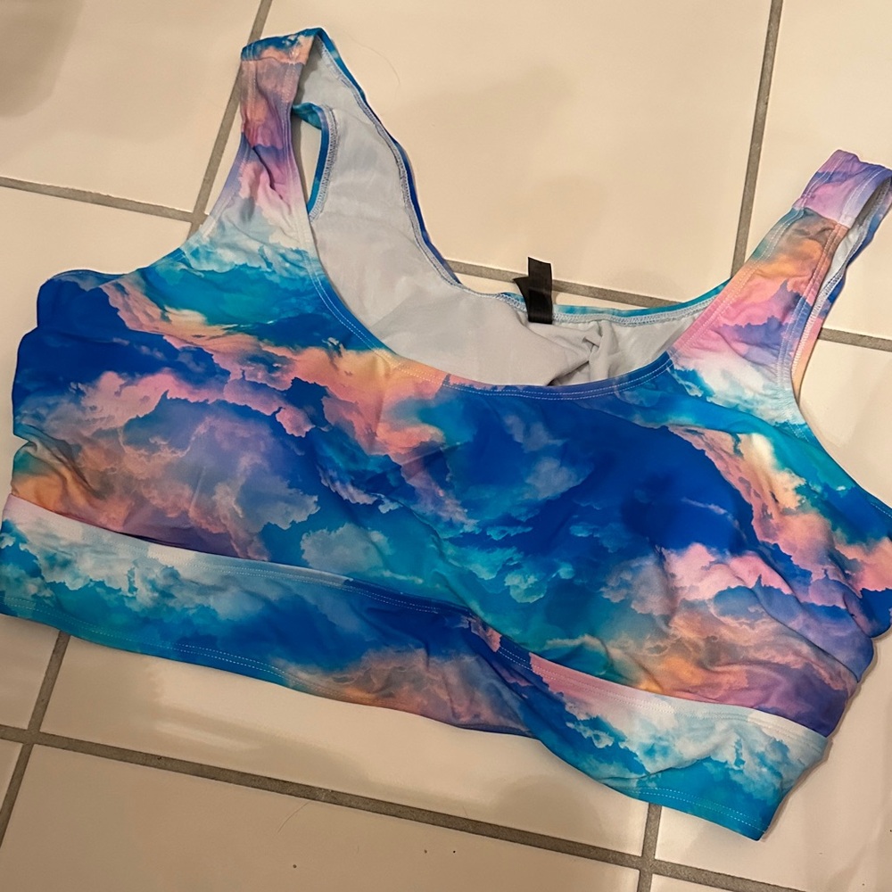 Torrid Sunset Print Wireless Bikini Top